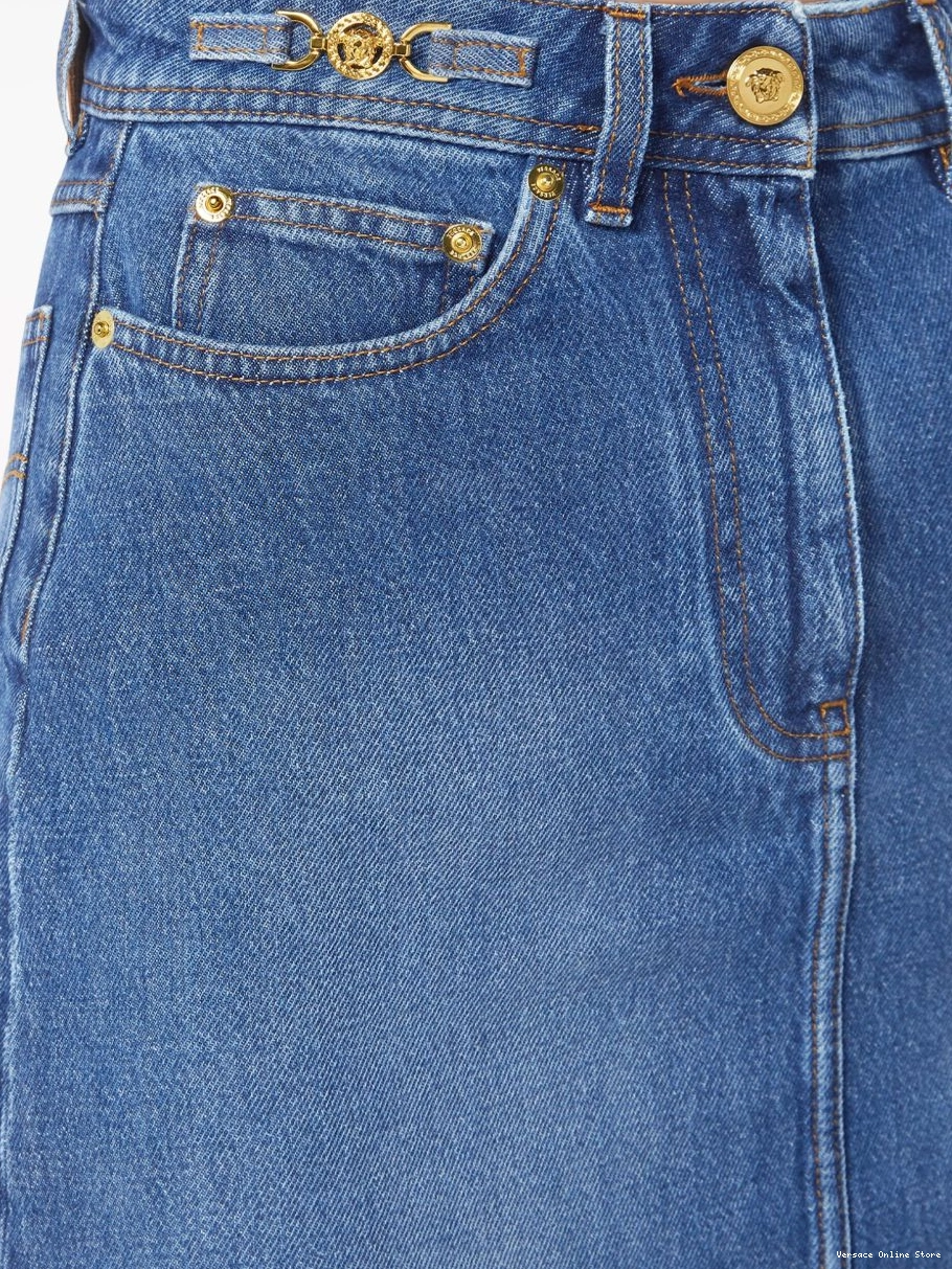 Cheap Versace mini skirt A-line denim Women 0630
